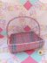 画像1: Wickre Basket Tray Pink (1)