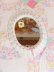 画像1: Pindot&Bow Oval Wall Mirror (1)