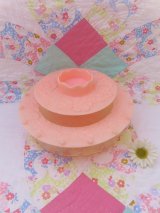 Plastic Sewing Round Caddy pink