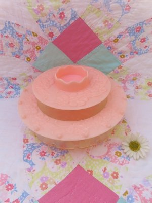画像1: Plastic Sewing Round Caddy pink