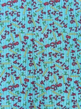 Math Print Green