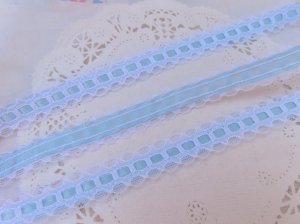 画像3: Flat Lace & Ribbon Blue 