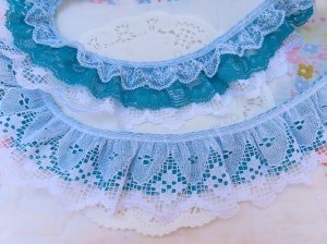 画像3: Triple Lace Green×White