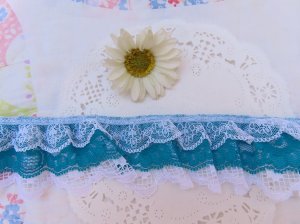 画像2: Triple Lace Green×White