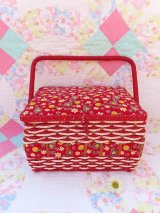 Corduroy Flower Sewing Box