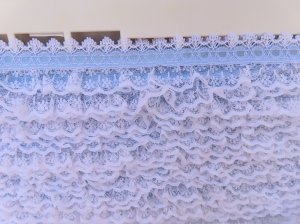 画像5: Frill Lace & Blue Ribbon Trim
