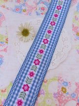 Flower&Gingham Blue Tyrolean L