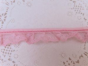 画像2: Ruffle Lace Trim Pink