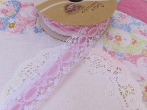 画像4: Flat Lace & Ribbon Pink M