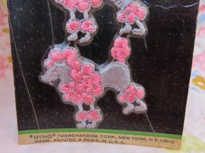 画像4: Pink×Gray Poodle Appliqué