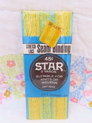 画像2: Seam Binding Lace Yellow