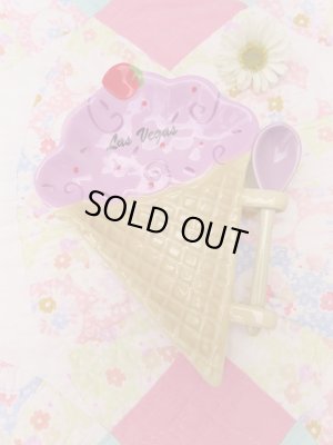 画像1: Sprinkle Ice Cream Dish Purple