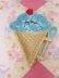 画像2: Sprinkle Ice Cream Dish Blue