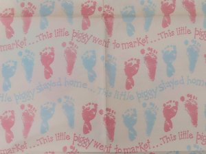 画像2: Wrapping Paper Baby Foot Print