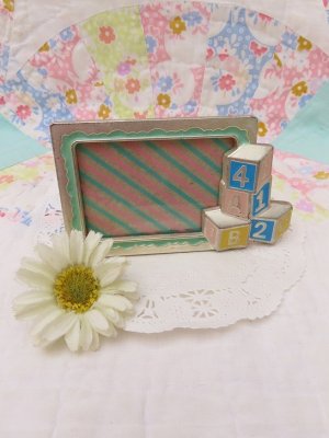 画像1: Baby Block Metal Photo Frame