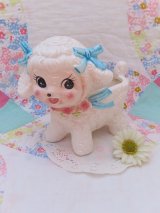 Blue Bow Lamb Planter