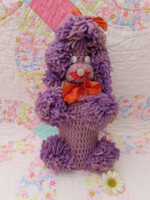画像1: Bottle Cover Poodle Purple