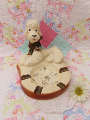 画像1: Poodle Chalk Ashtray　