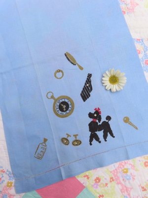 画像1: Poodle Towel Blue His