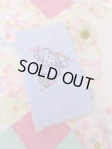 Poodle Fingertip Towel Blue