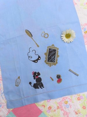 画像1: Poodle Towel Blue Hers