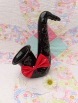 Polka Dot Sax Black