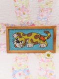 Gravel Art Tiger Cat Wall Hanging