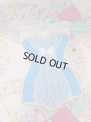 画像1: Blue Bustier Lingerie bag Hanging