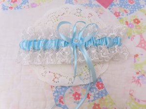 画像2: Wedding Garter Blue