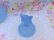 画像9: Frosted Glass Tulip Jar Blue