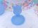 画像8: Frosted Glass Tulip Jar Blue