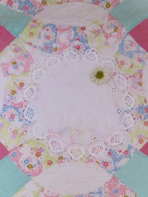 画像1: Eyelet Lace Doily Round