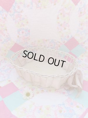 画像1: Wicker Basket White