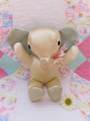 画像1: Satin Baby Elephant Plush