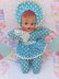 画像2: Baby Girl Doll Blue Dot