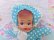 画像4: Baby Girl Doll Blue Dot