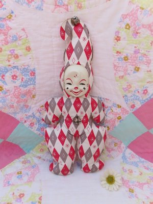 画像1: Vinyl Cloth Clown Doll
