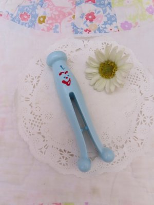 画像1: Cloth Pin Rattle Blue