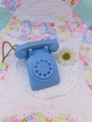 画像1: Mini Toy Telephone Blue