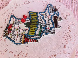 画像3: Michigan State Map Magnet
