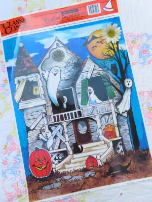 画像1: Window Decoration Haunted House