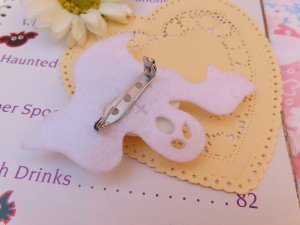 画像4: Purple Bow Ghost Plastic Pin