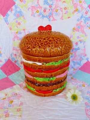画像1: Hamburger Cookie Jar