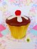 画像1: Cherry&Chocolate Cupcake Cookie Jar (1)