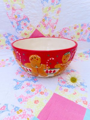 画像1: Gingerbread Man Serving Bowl