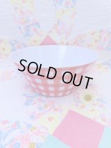 Melmac Gingham Large Bowl
