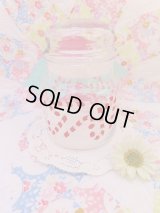 Candy cane Glass Jar 