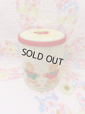 画像1: Heart&Gingerbread Tin Can