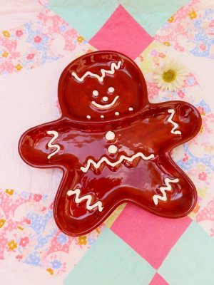 画像1: Gingerbread Compartment Plate