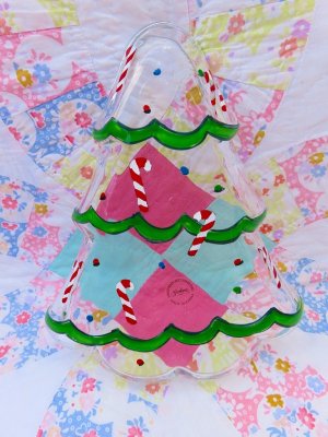 画像3: Glass Christmas Tree Plate